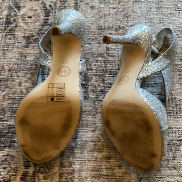 Michael Kors silver sparkle sandals - Picture 3 of 3